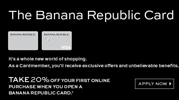 Banana Republic credit card manage