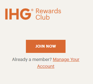 IHG® Rewards Club Loyalty Program join