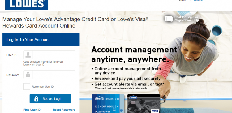 manage Your Lowe s Credit Card Account