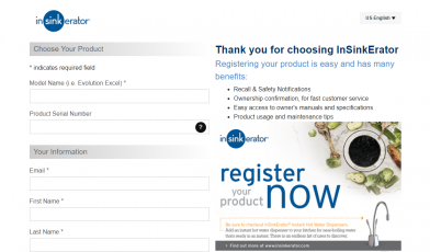 Register-Your-Product-InSinkErator-Emerson