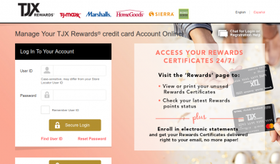 TJX Rewards credit card Logo