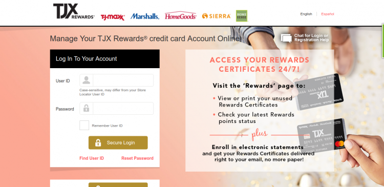 TJX Rewards credit card Logo