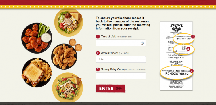 ZAXBY’S Guest Satisfaction Survey