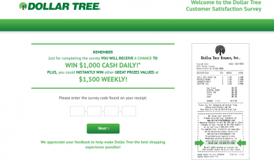 Dollar Tree Stores Survey