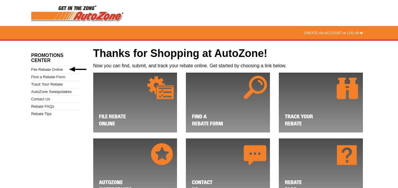 AutoZone Promotions Center