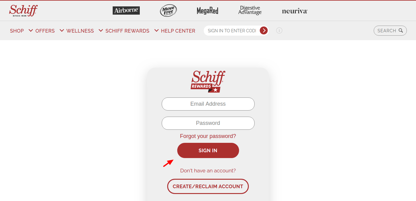 Schiff rewards Login