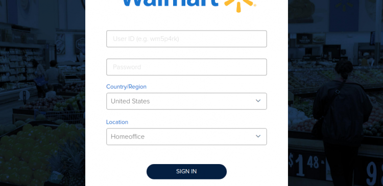 WalmartOne Sign in
