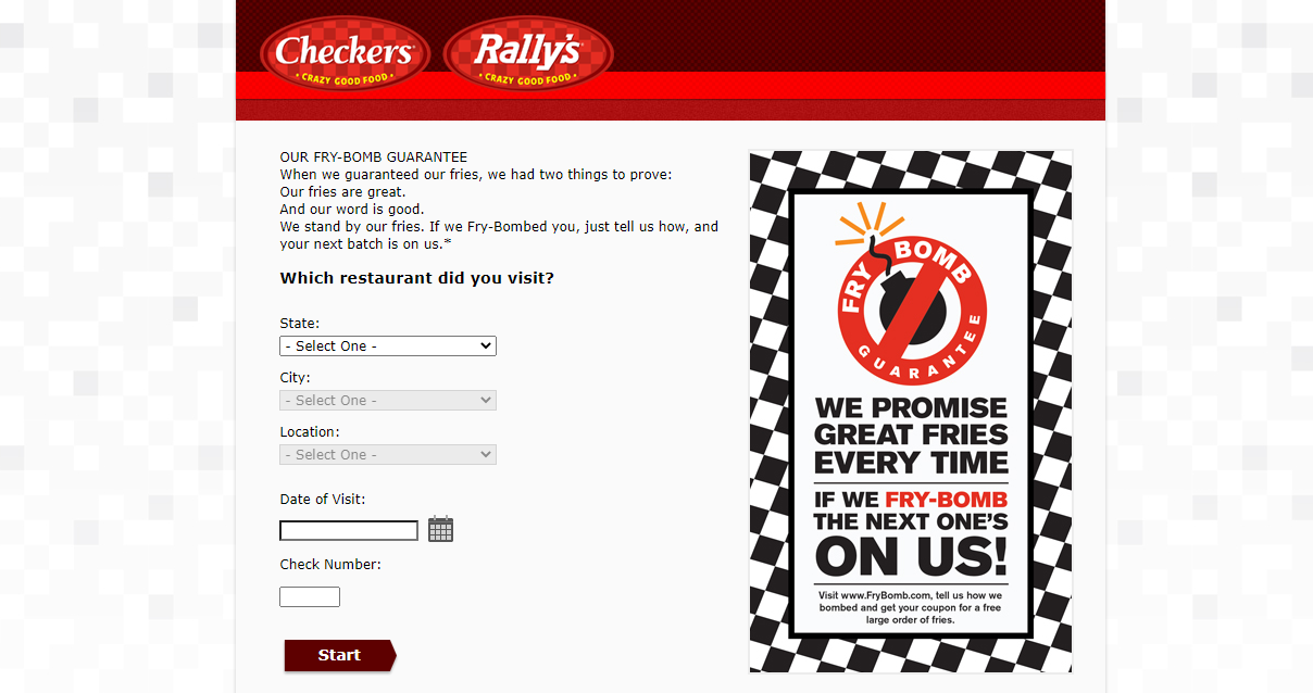 Checkers and Rally’s Fry Bomb Survey