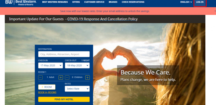 login into Best Western Employee Portal
