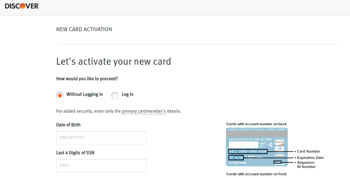 Discover Card Activate