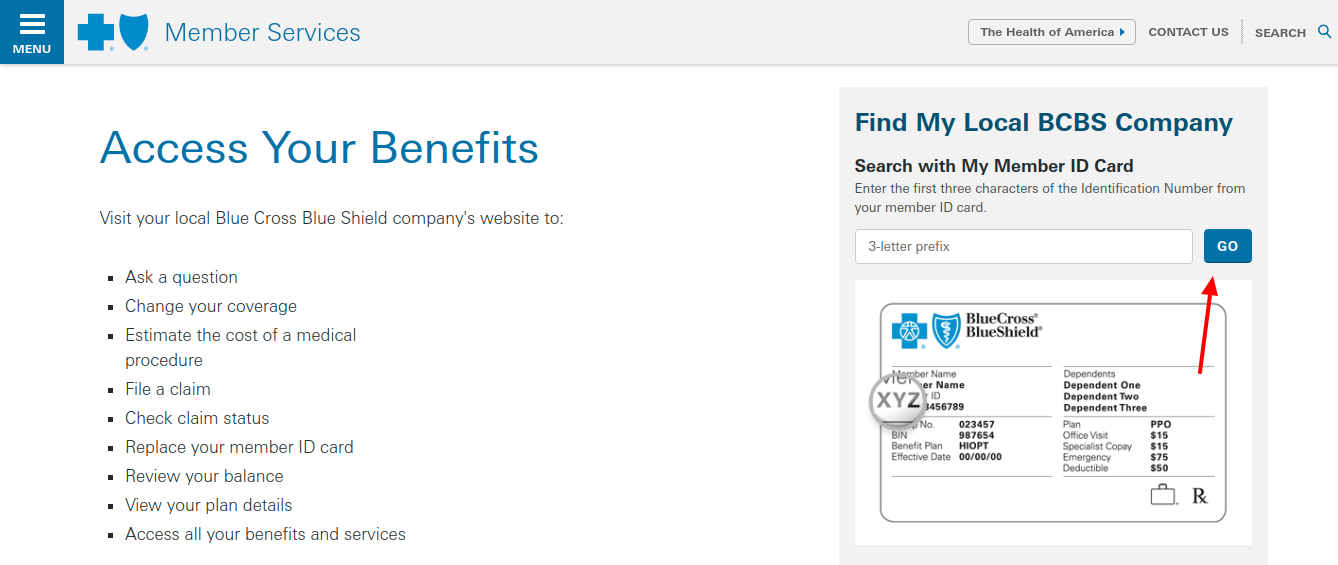 Member Access Blue Cross Blue Shield