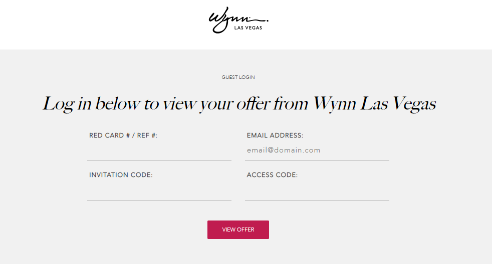 WynnEncore Invitations View Offer