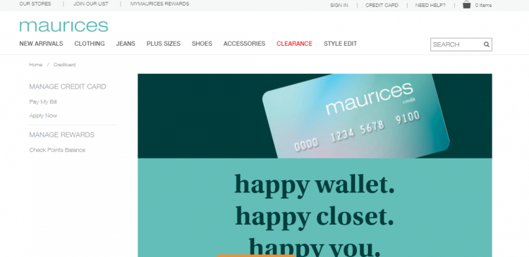 maurices credit card logo