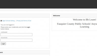 FCPS1 Blackboard Login