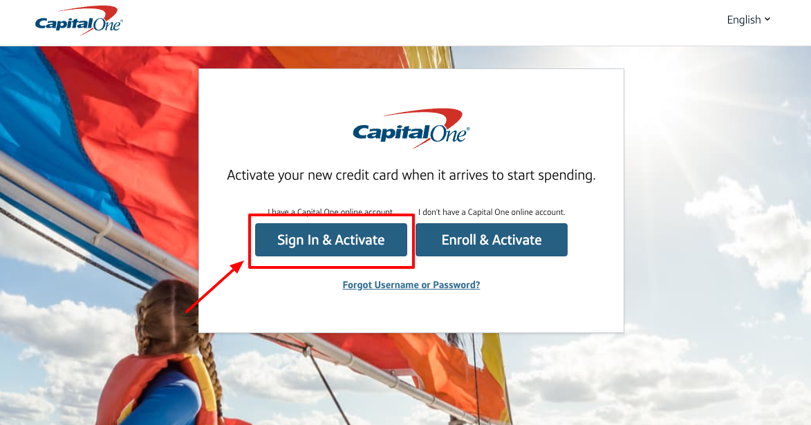 capital one credit card activation