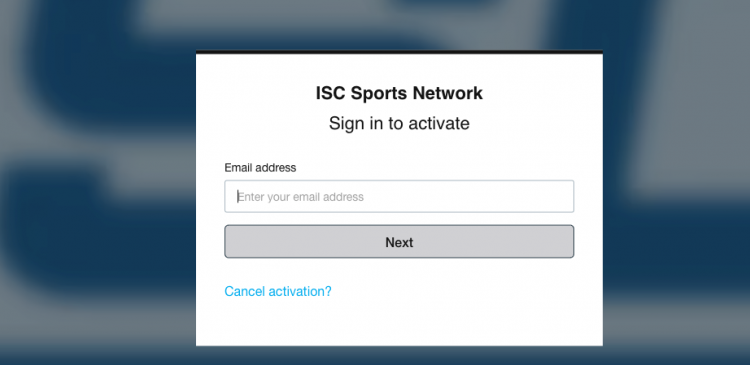 isc sports network activate